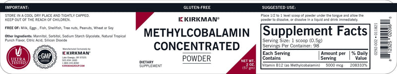 Kirkman Labs - Methylcobalamin Concentrated - OurKidsASD.com - 