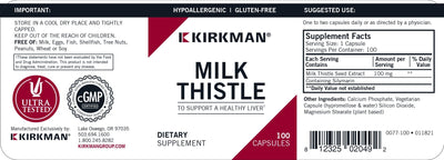 Kirkman Labs - Milk Thistle Hypoallergenic - OurKidsASD.com - #Free Shipping!#