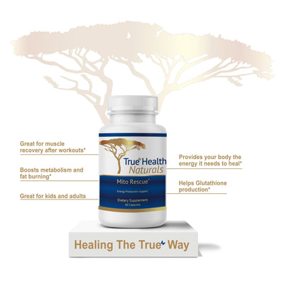 True Healing Naturals - Mito Rescue: Energy Production Support - OurKidsASD.com - #Free Shipping!#