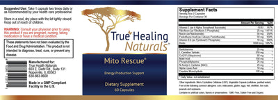 True Healing Naturals - Mito Rescue: Energy Production Support - OurKidsASD.com - #Free Shipping!#