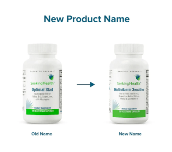 Seeking Health - Multivitamin Sensitive (formerly Optimal Start) - OurKidsASD.com - 