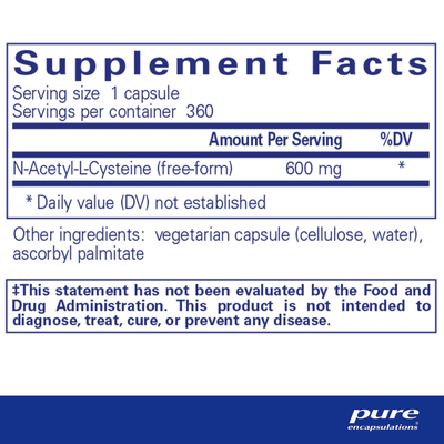 Pure Encapsulations - NAC 600 mg - OurKidsASD.com - #Free Shipping!#