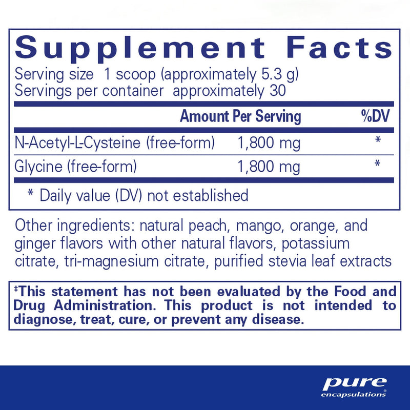 Pure Encapsulations - NAC + Glycine Powder - OurKidsASD.com - 