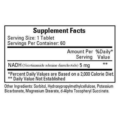 Ecological Formulas - NADH (5mg) - OurKidsASD.com - #Free Shipping!#