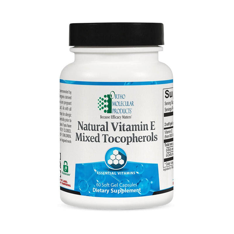 Ortho Molecular Products. - Natural Vitamin E Mixed Tocopherols - OurKidsASD.com - 