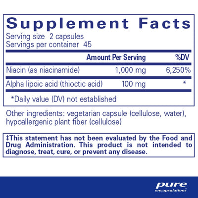 Pure Encapsulations - Niacinamide - OurKidsASD.com - #Free Shipping!#