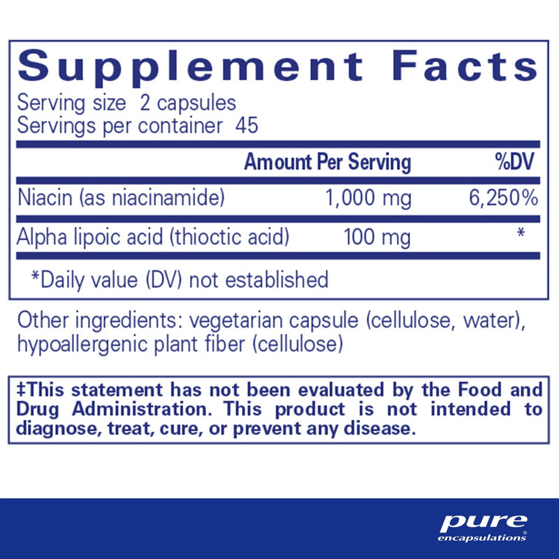 Pure Encapsulations - Niacinamide - OurKidsASD.com - 