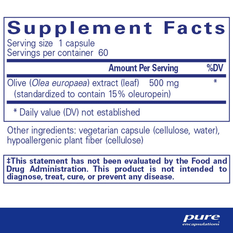 Pure Encapsulations - Olive Leaf Extract - OurKidsASD.com - 