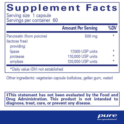 Pure Encapsulations - Pancreatic Enzyme Formula - OurKidsASD.com - #Free Shipping!#