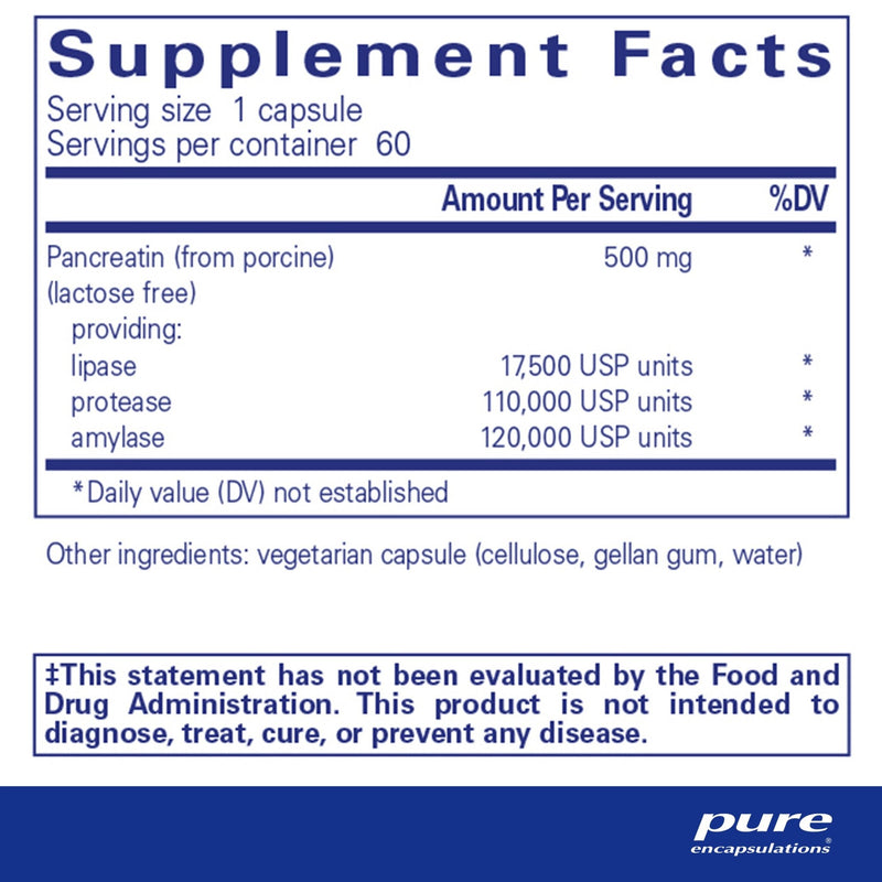 Pure Encapsulations - Pancreatic Enzyme Formula - OurKidsASD.com - 