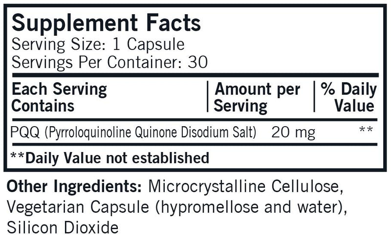 Kirkman Labs - PQQ (Pyrroloquinoline Quinone) - Hypoallergenic - OurKidsASD.com - 