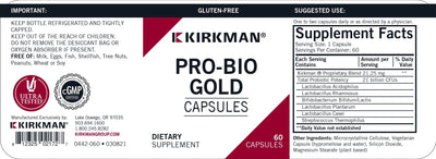 Kirkman Labs - Pro-Bio Gold Hypoallergenic - OurKidsASD.com - #Free Shipping!#