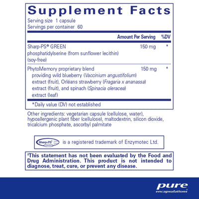 Pure Encapsulations - PS Plus (Soy-Free) - OurKidsASD.com - #Free Shipping!#