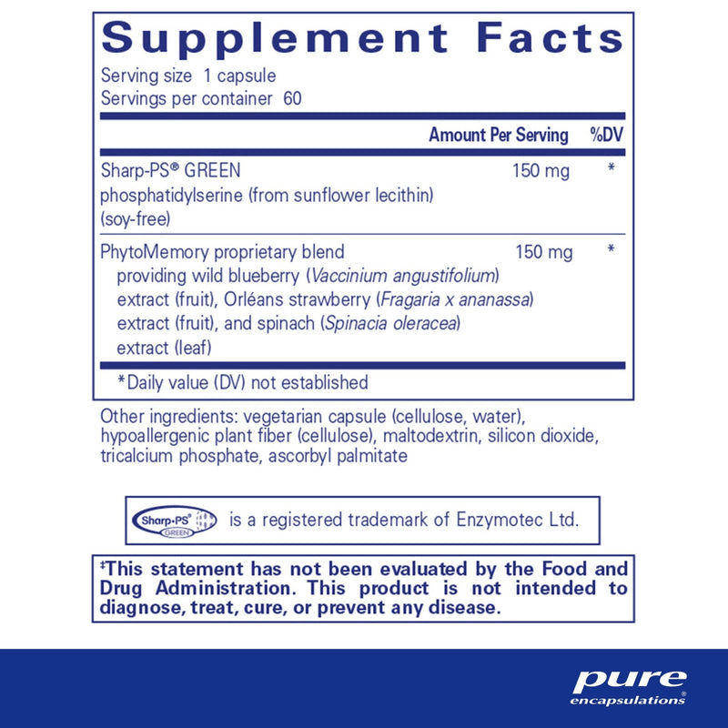 Pure Encapsulations - PS Plus (Soy-Free) - OurKidsASD.com - 