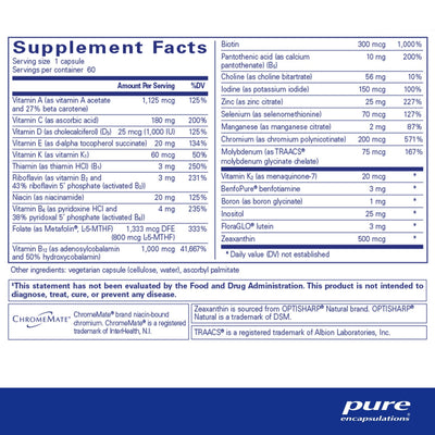 Pure Encapsulations - PureGenomics Multivitamin - OurKidsASD.com - #Free Shipping!#