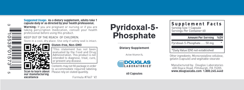 Douglas Laboratories - Pyridoxal-5-Phosphate (50mg) - OurKidsASD.com - 