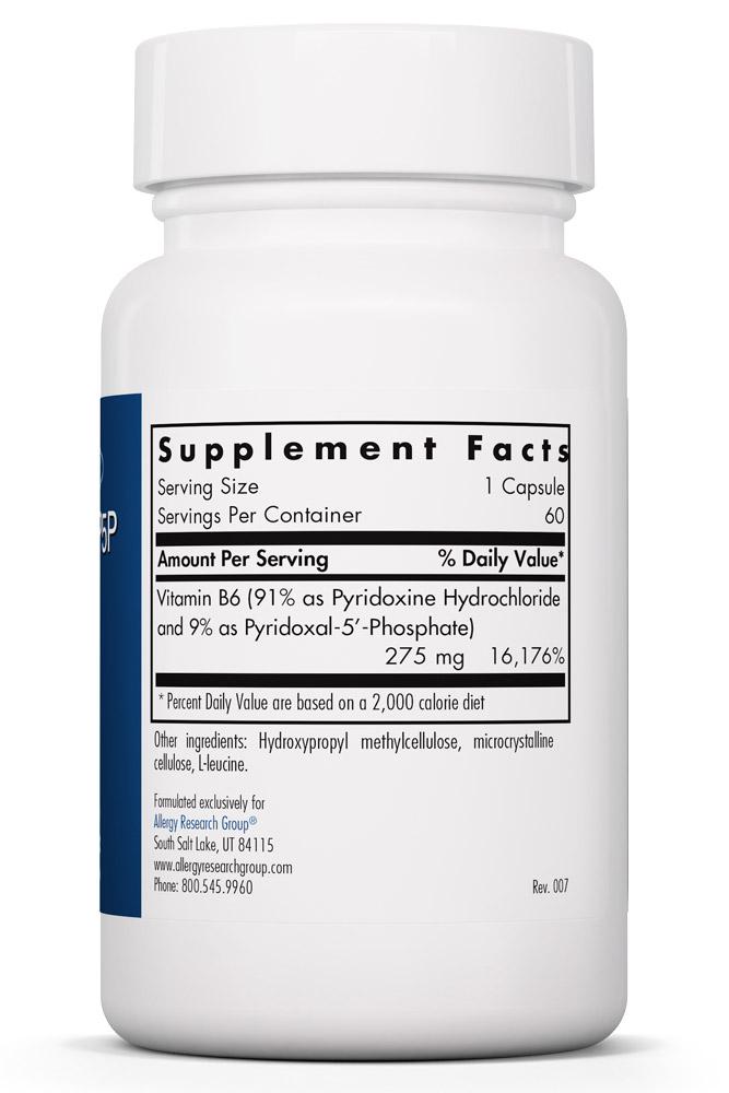 Allergy Research Group - Pyridoxine P5P (B-6) - OurKidsASD.com - 
