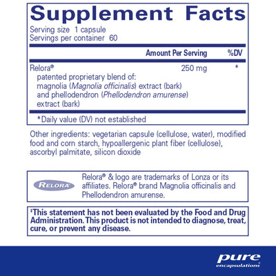 Pure Encapsulations - Relora - OurKidsASD.com - #Free Shipping!#