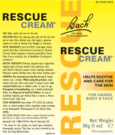 Bach Original Flower Essences - Rescue Cream® - OurKidsASD.com - #Free Shipping!#