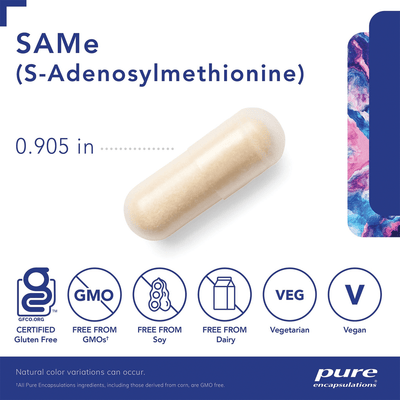 Pure Encapsulations - SAMe (S-Adenosylmethionine) - OurKidsASD.com - #Free Shipping!#