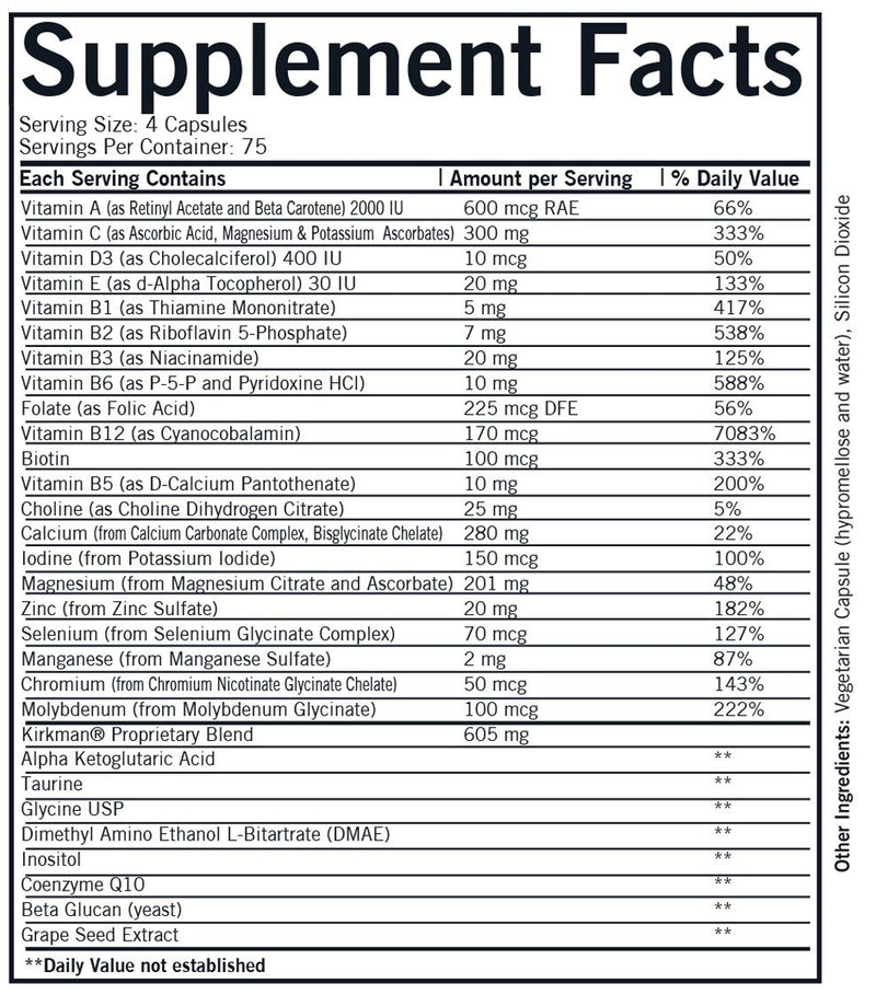Kirkman Labs - Spectrum Complete II - Hypoallergenic Formula - OurKidsASD.com - 
