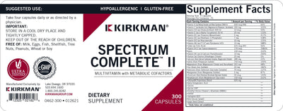 Kirkman Labs - Spectrum Complete II - Hypoallergenic Formula - OurKidsASD.com - #Free Shipping!#
