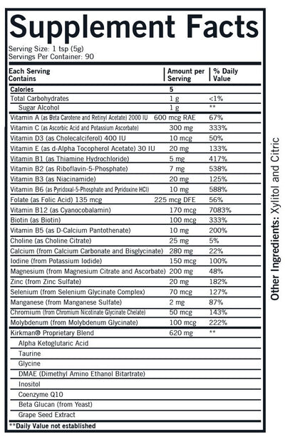 Kirkman Labs - Spectrum Complete II Powder - Hypoallergenic - OurKidsASD.com - #Free Shipping!#