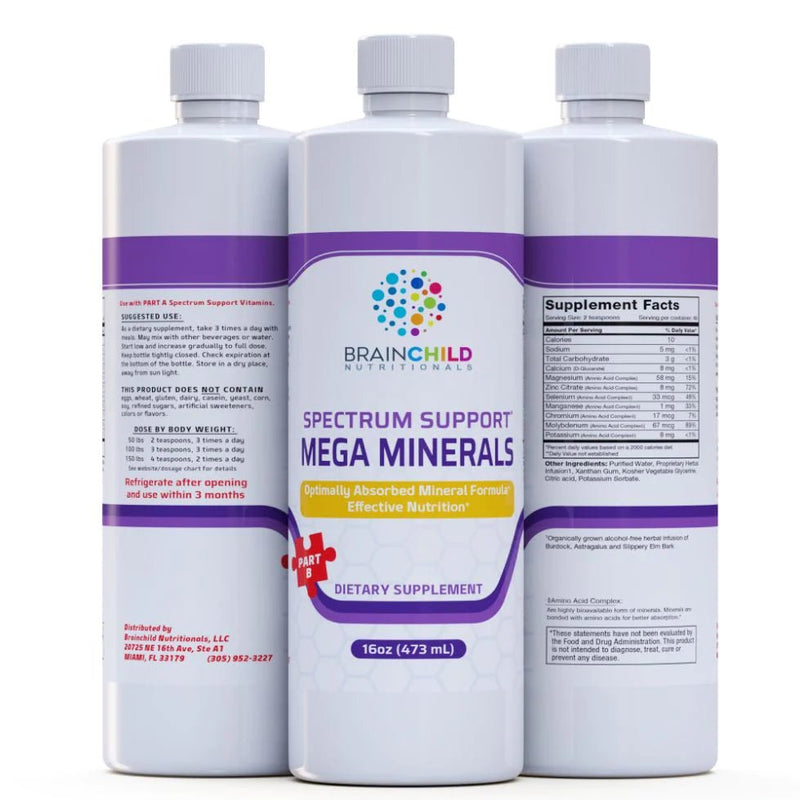 BrainChild Nutritionals - Spectrum Support Mega-Minerals - OurKidsASD.com - 