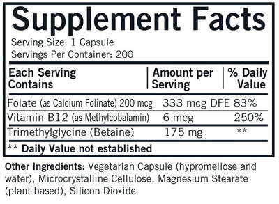 Kirkman Labs - TMG 175mg with Folinic Acid And Methyl B-12 - OurKidsASD.com - #Free Shipping!#