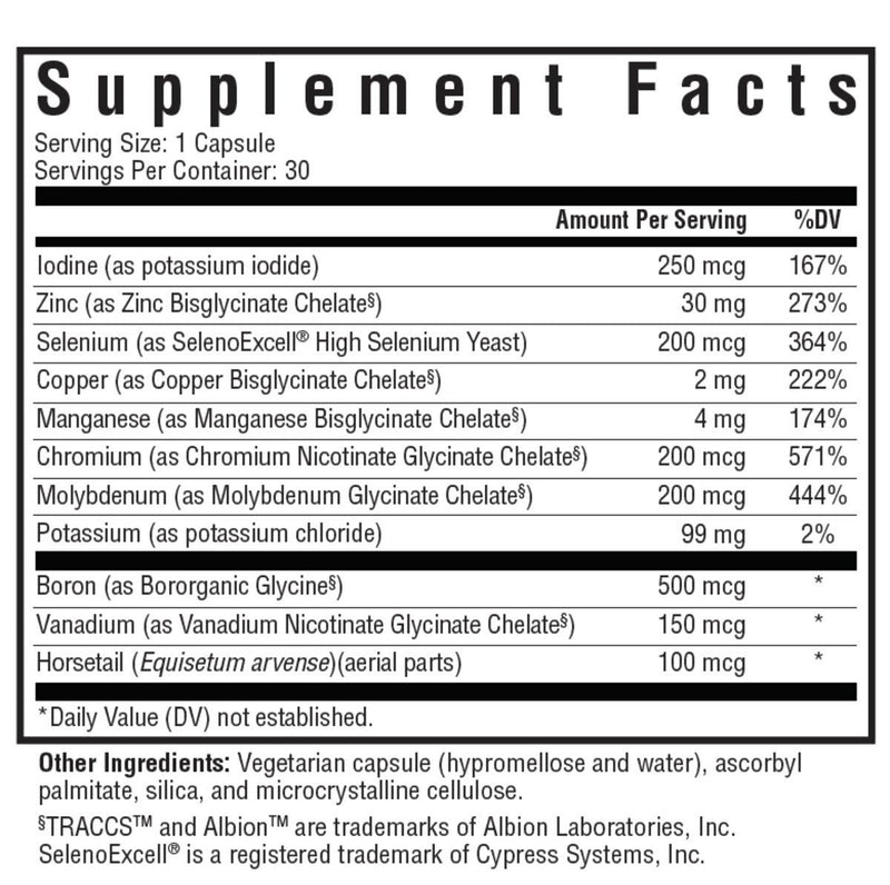 Seeking Health - Trace Minerals Complex - OurKidsASD.com - 