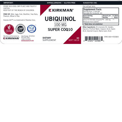 Kirkman Labs - Ubiquinol 100 mg Super CoQ10 - OurKidsASD.com - #Free Shipping!#