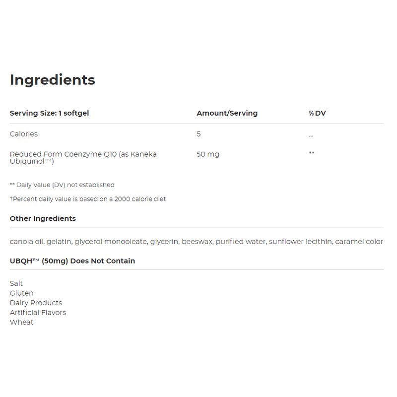 Integrative Therapeutics - UBQH 50 Mg - OurKidsASD.com - 