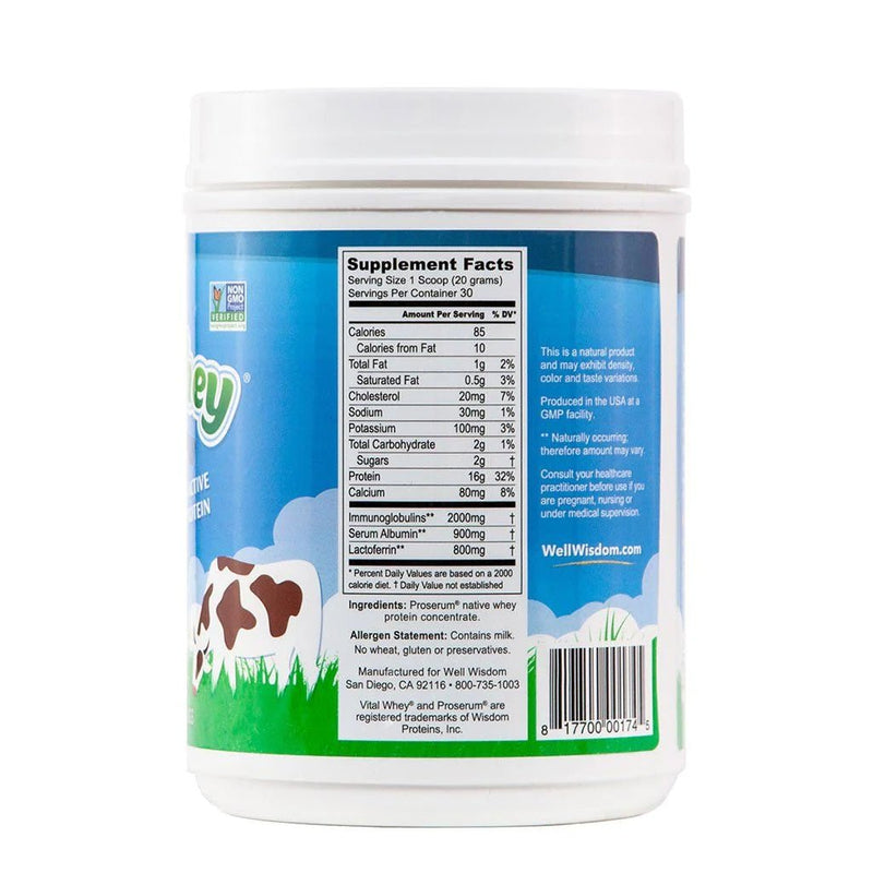 Well Wisdom - Vital Whey (Grass-Fed) Protein - OurKidsASD.com - 