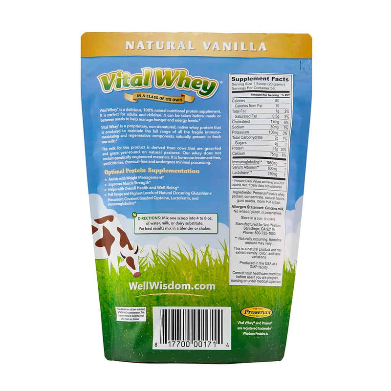 Well Wisdom - Vital Whey (Grass-Fed) Protein - OurKidsASD.com - 
