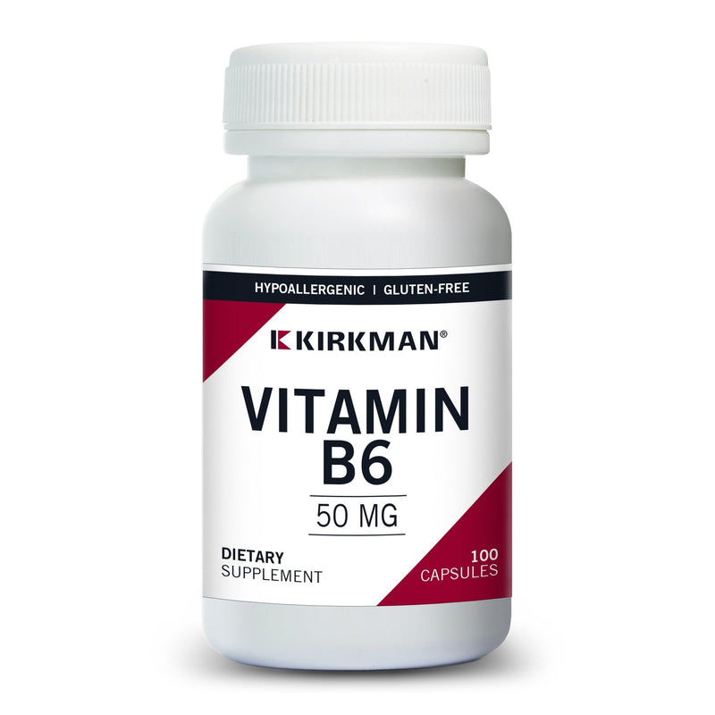 Kirkman Labs - Vitamin B-6 50 Mg (Pyridoxine Hydrochloride) Hypoallergenic - OurKidsASD.com - 