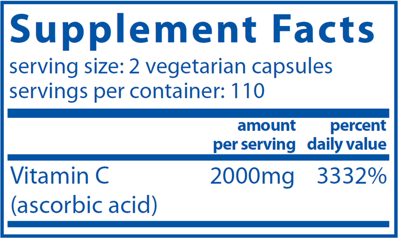 Vital Nutrients - Vitamin C (100% Pure Ascorbic Acid) 1000mg - OurKidsASD.com - 