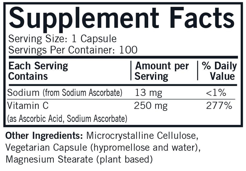 Kirkman Labs - Vitamin C 250 Mg. Hypoallergenic - OurKidsASD.com - 