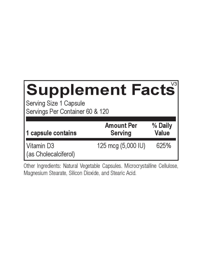 Ortho Molecular Products, Inc. - Vitamin D 5000 IU - OurKidsASD.com - 