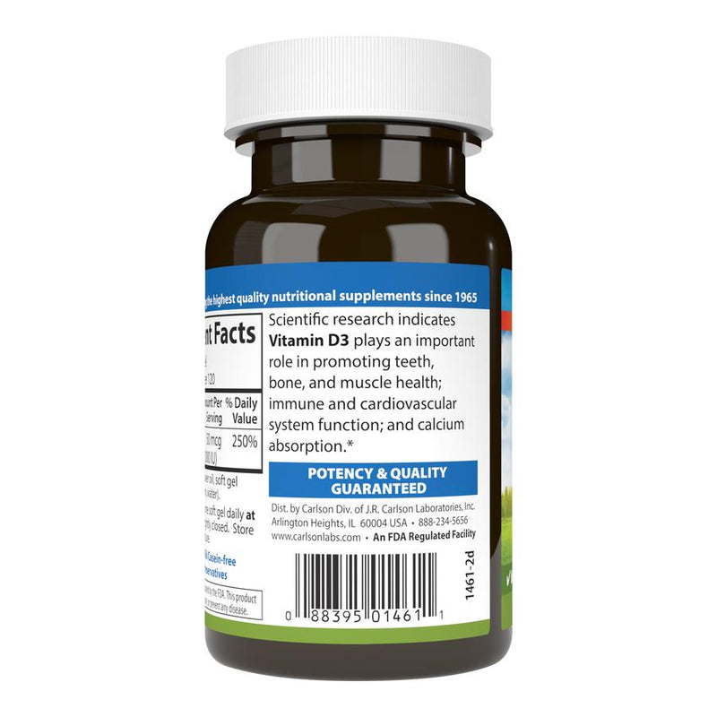 Carlson - Vitamin D3 (2000 I.U.) - OurKidsASD.com - 