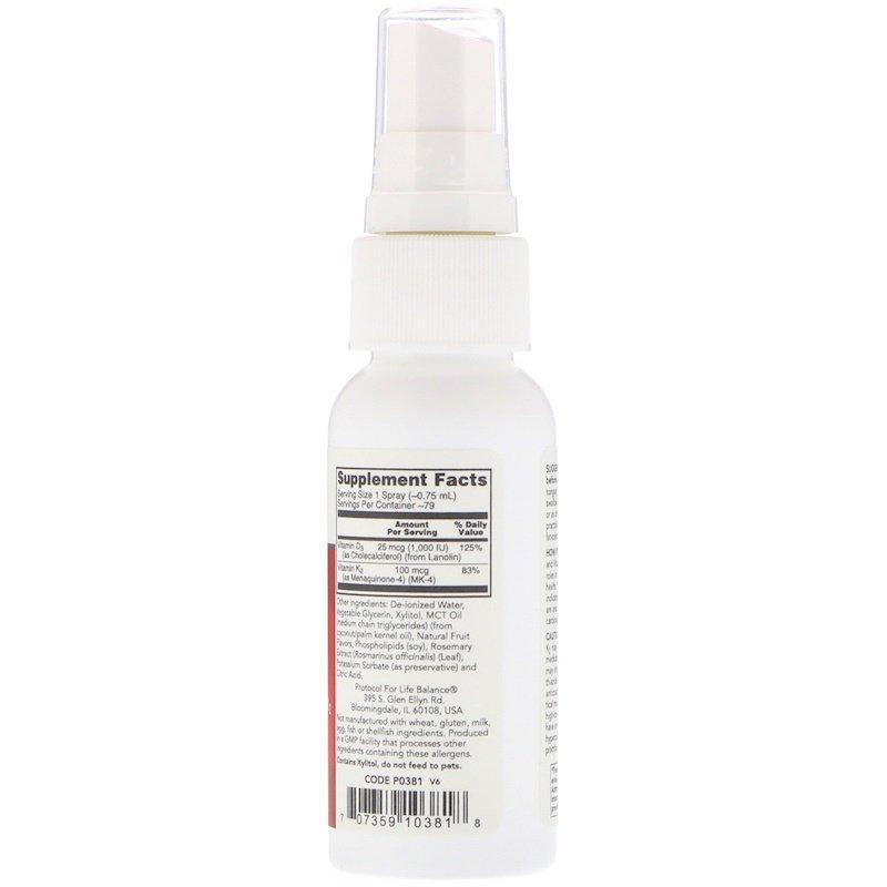 Protocol For Life Balance - Vitamin D3 And K2 Liposomal Spray - OurKidsASD.com - 