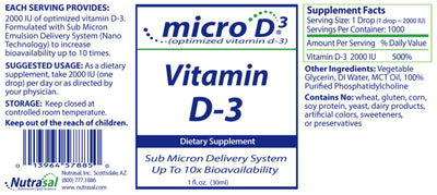 Nutrasal, Inc. - Vitamin D3 - OurKidsASD.com - #Free Shipping!#