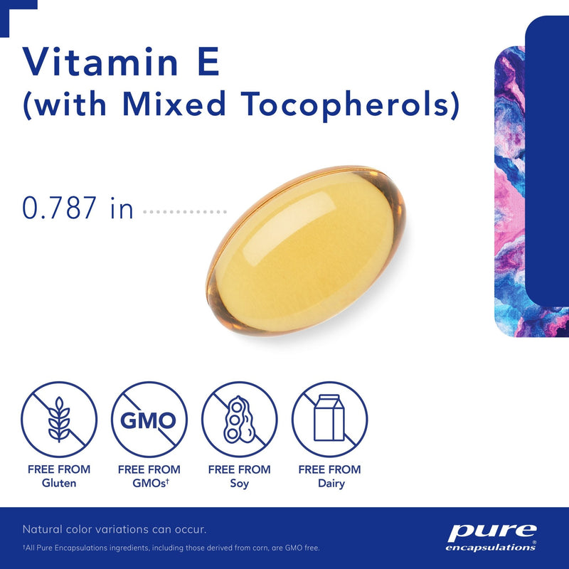 Pure Encapsulations - Vitamin E (With Mixed Tocopherols) - OurKidsASD.com - 