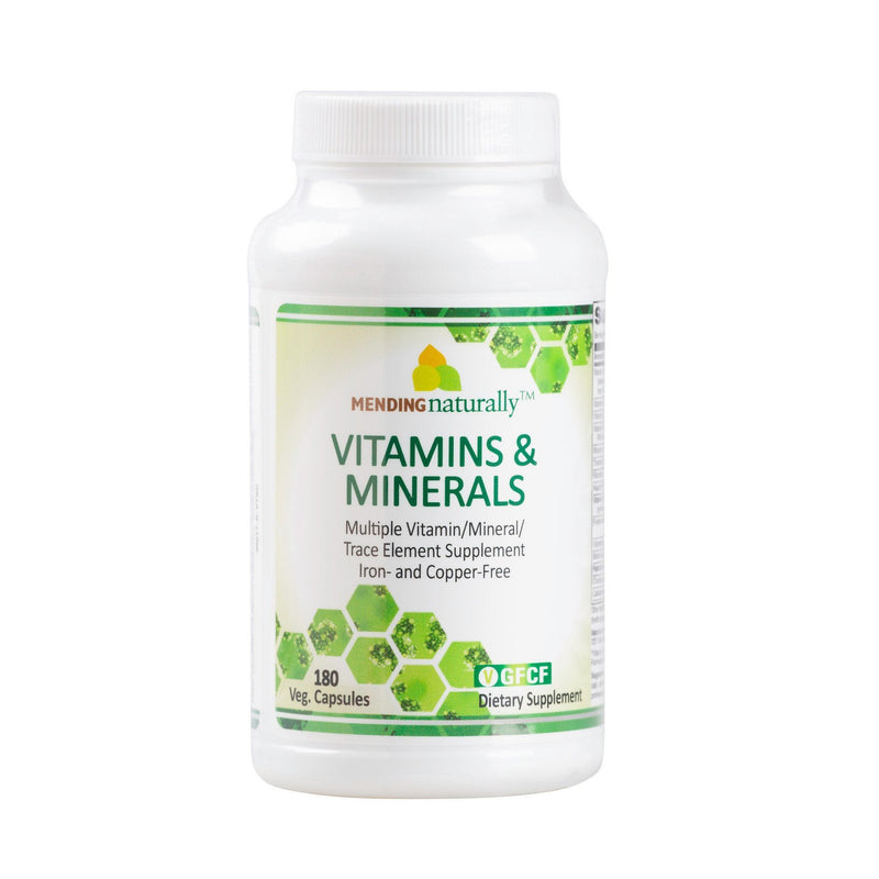 Mending Naturally - Vitamins & Minerals 180 Capsules - OurKidsASD.com - 