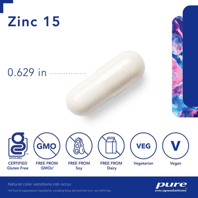Pure Encapsulations - Zinc 15 - OurKidsASD.com - #Free Shipping!#