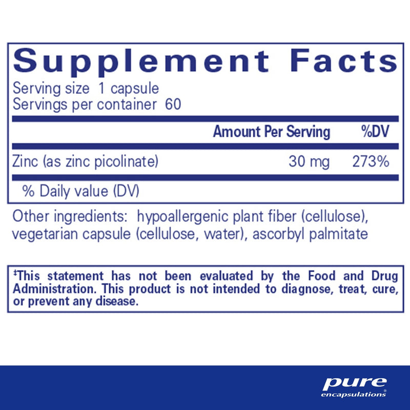 Pure Encapsulations - Zinc 30 - OurKidsASD.com - 