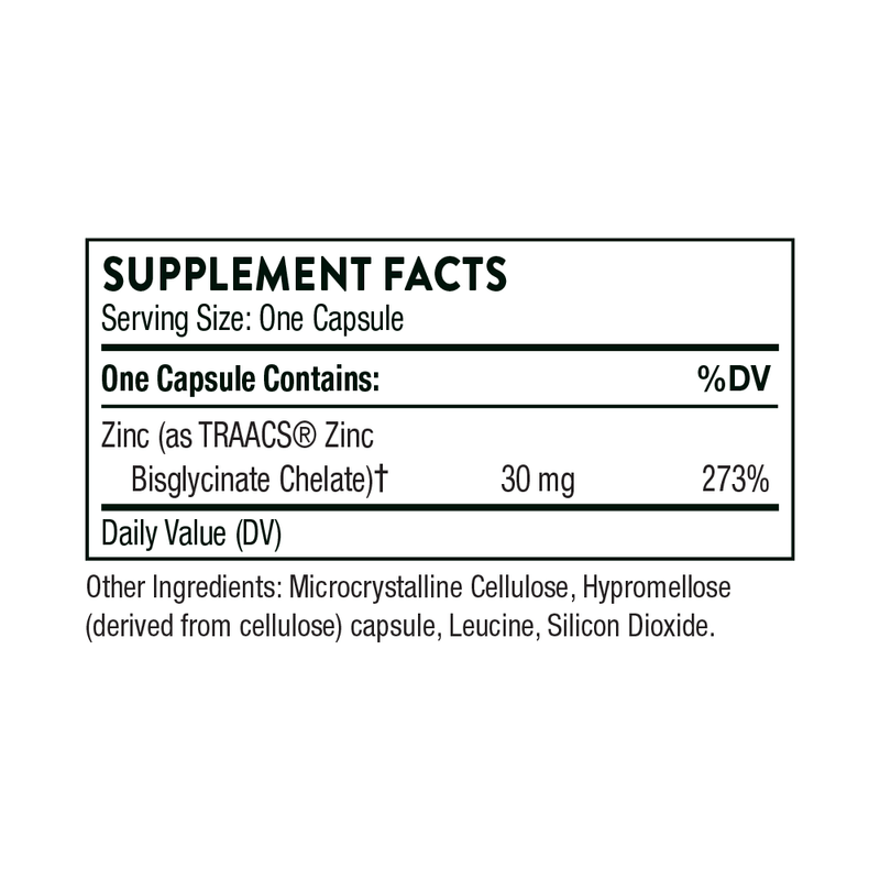 Thorne Research - Zinc Bisglycinate 30 mg - OurKidsASD.com - 