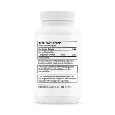Thorne Research - Zinc Bisglycinate 30 mg - OurKidsASD.com - #Free Shipping!#