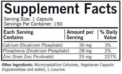 Kirkman Labs - Zinc Picolinate 25 Mg - Hypoallergenic - OurKidsASD.com - #Free Shipping!#